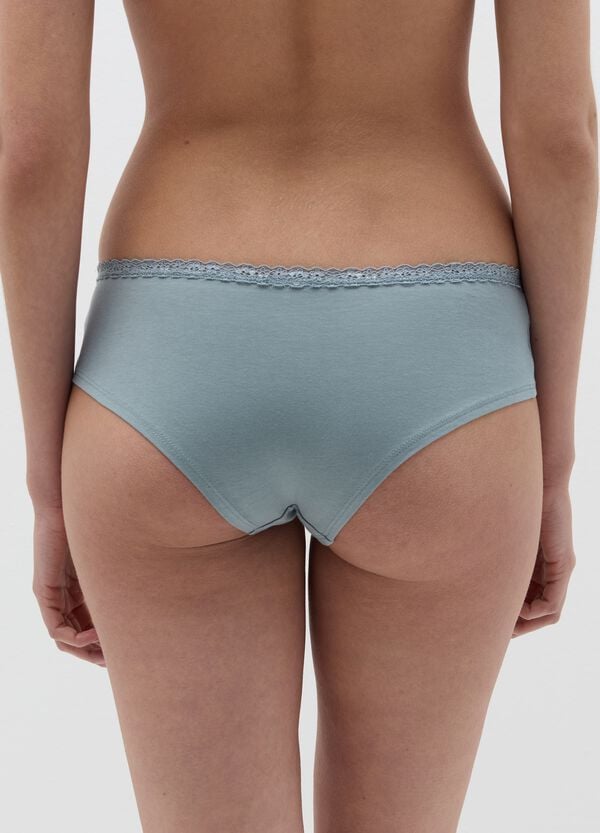 Ovs Bipack Culotte Con Profilo In Pizzo