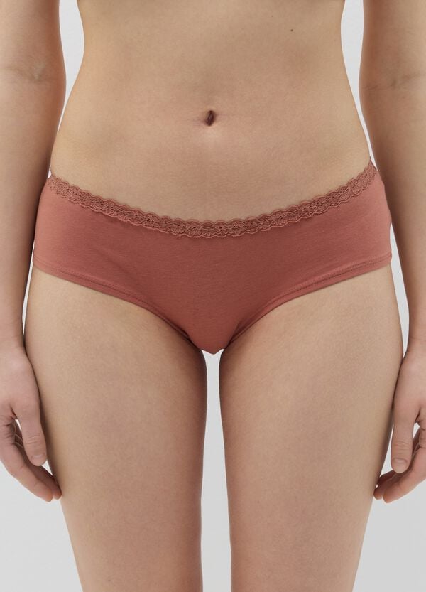 Ovs Bipack Culotte Con Profilo In Pizzo