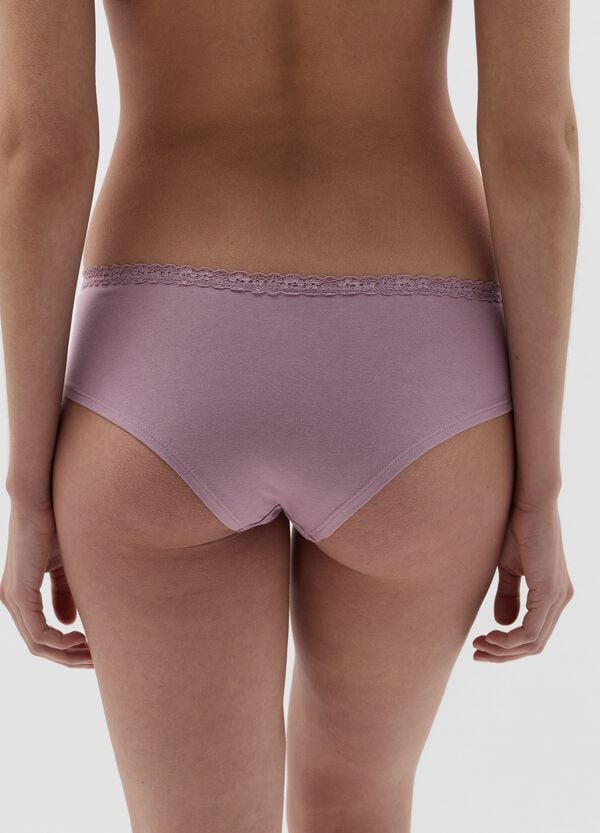 Ovs Bipack Culotte Con Profilo In Pizzo Fantasia