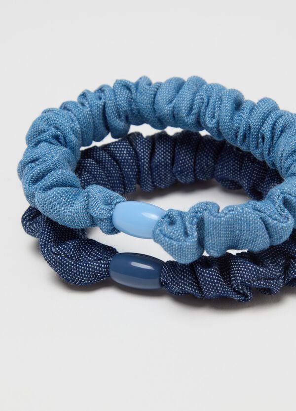 Ovs Bipack Elastici Per Capelli In Denim