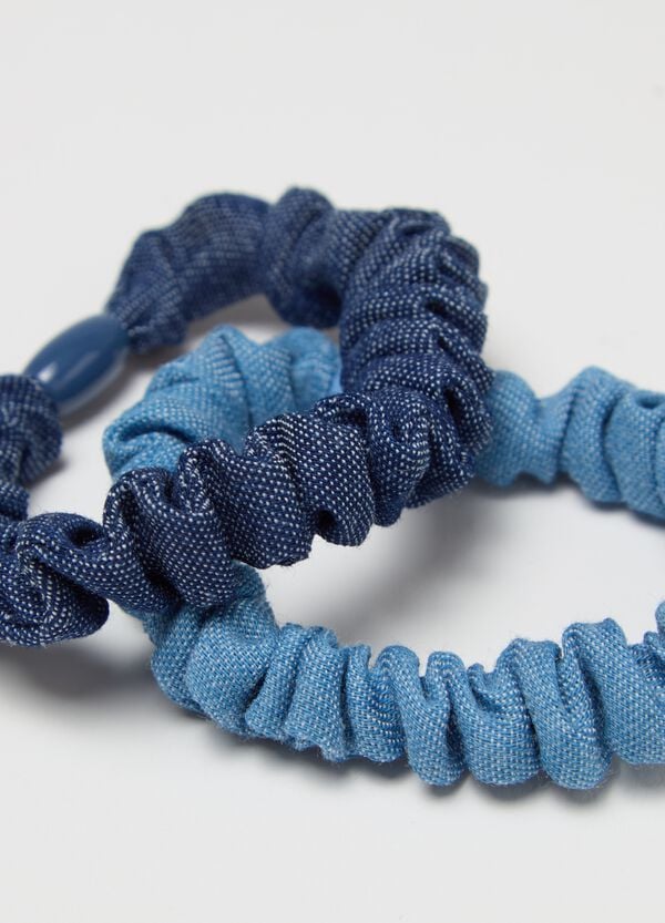 Ovs Bipack Elastici Per Capelli In Denim