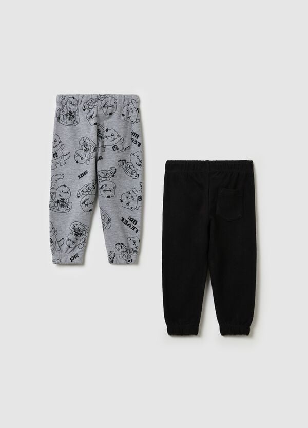 Ovs Bipack Joggers In Felpa Con Coulisse E Stampa