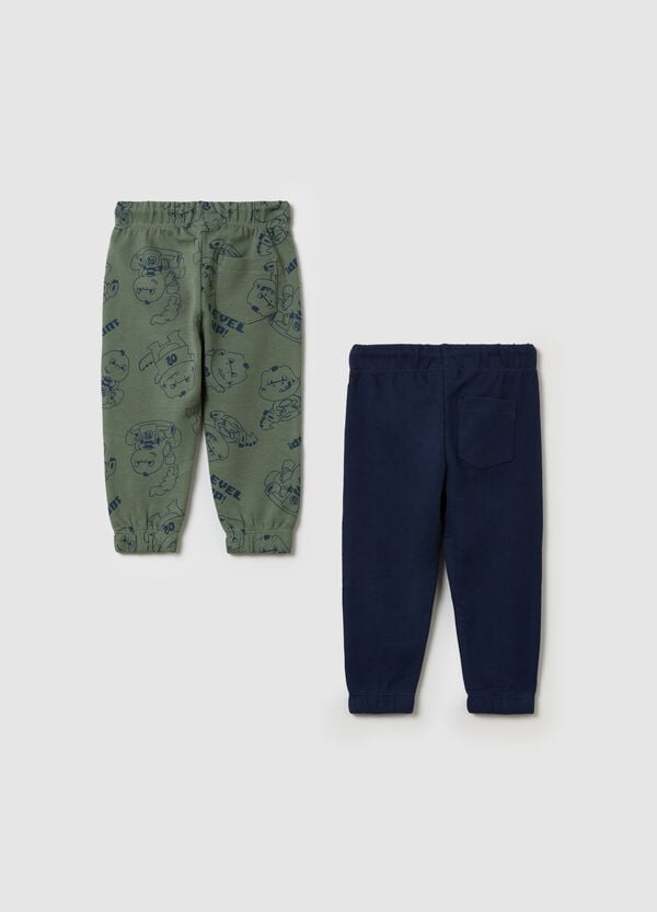 Ovs Bipack Joggers In Felpa Con Coulisse E Stampa