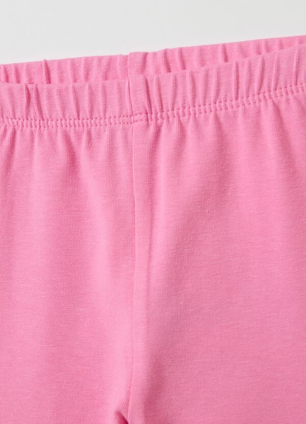 Ovs Bipack Leggings In Cotone Stretch Con Stampa