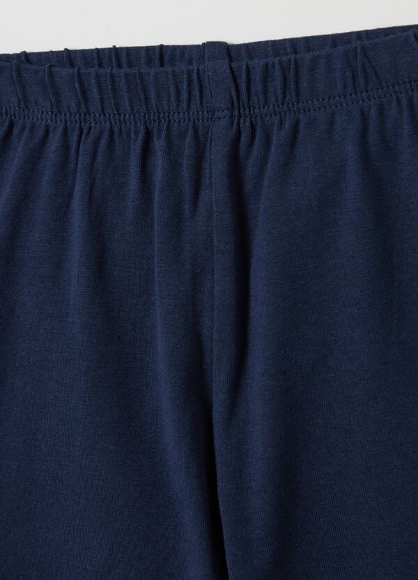 Ovs Bipack Leggings In Cotone Stretch Con Stampa