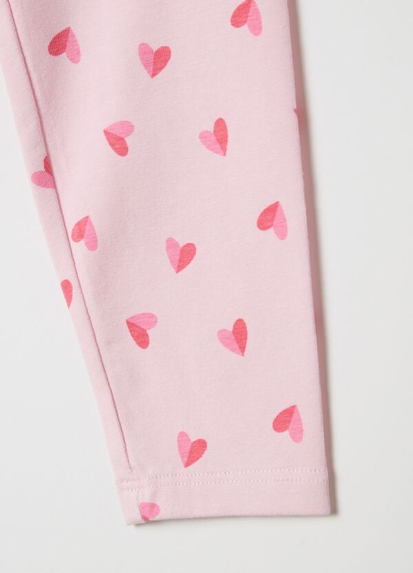 Ovs Bipack Leggings In Cotone Stretch Con Stampa