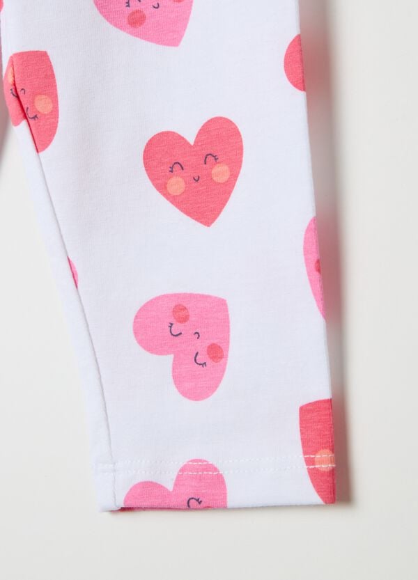 Ovs Bipack Leggings In Cotone Stretch Con Stampa