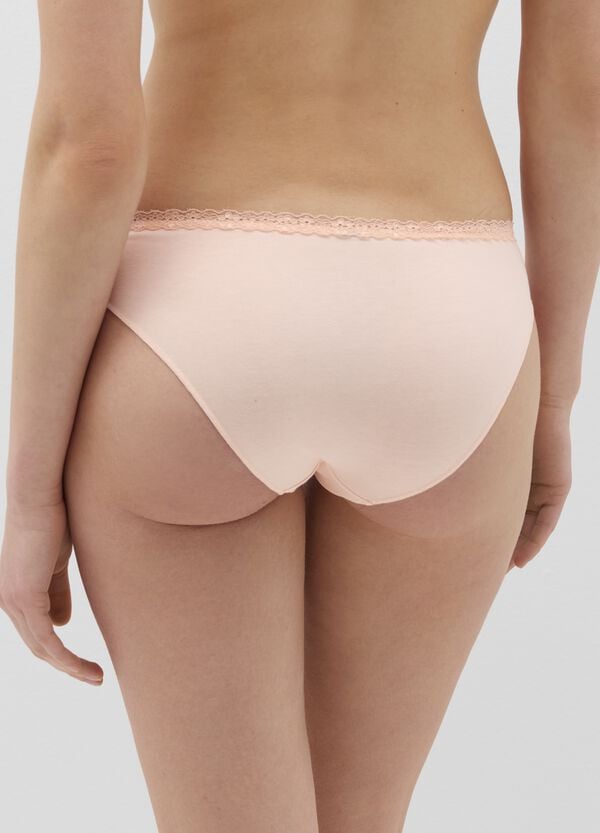 Ovs Bipack Slip Con Profilo In Pizzo