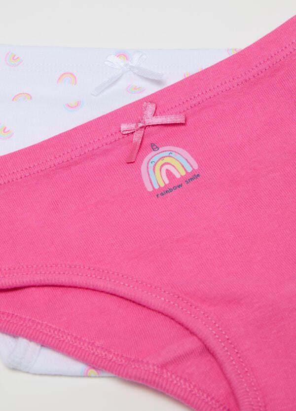 Ovs Bipack Slip In Cotone Con Stampa E Fiocchetto