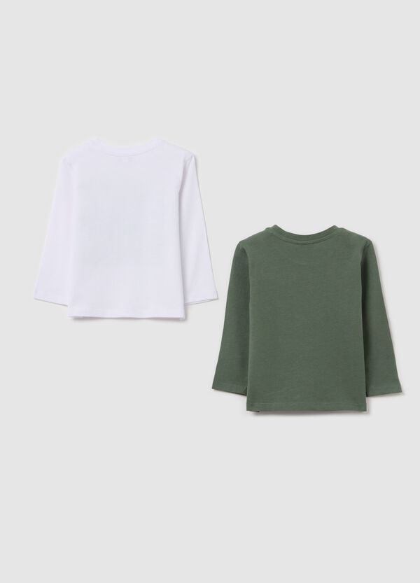Ovs Bipack T-shirt A Maniche Lunghe In Cotone