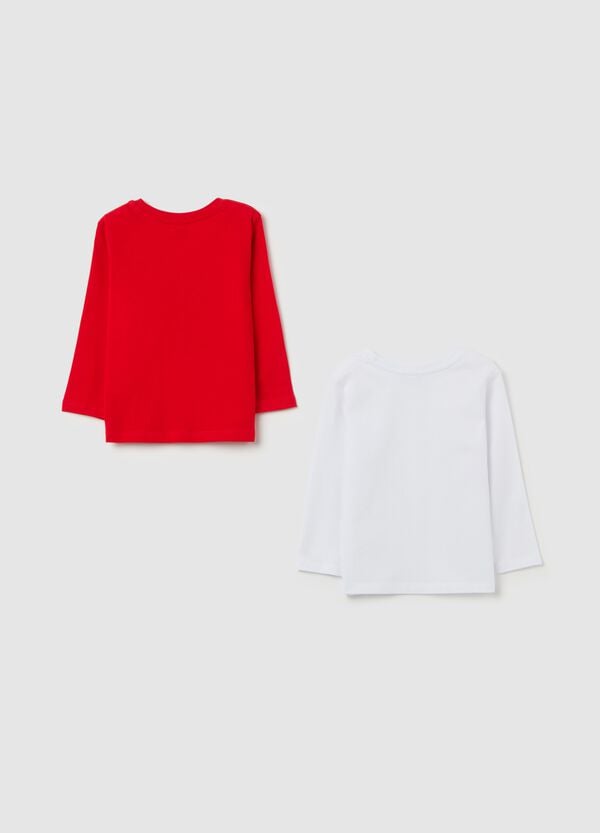 Ovs Bipack T-shirt A Maniche Lunghe In Cotone
