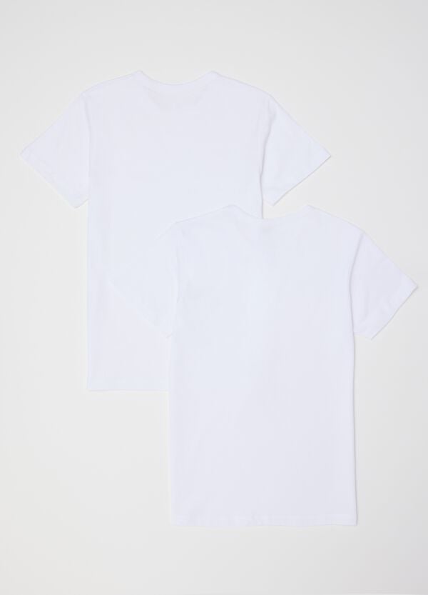 Ovs Bipack T-shirt Intime Bianche In Cotone Bio