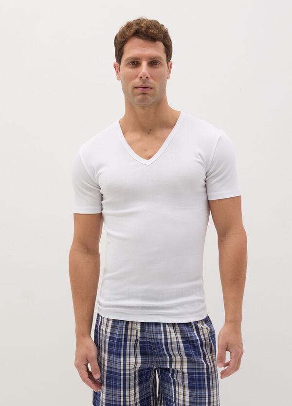 Ovs Bipack T-shirt Intime Con Scollo A V