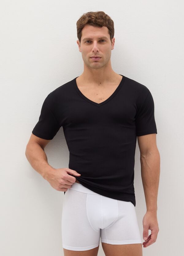 Ovs Bipack t-shirt intime con scollo a V