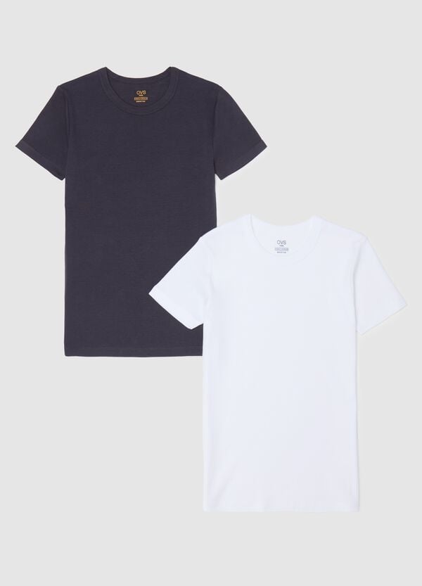 Ovs Bipack t-shirt intime in cotone tinta unita