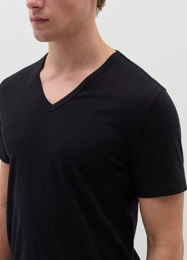 Ovs Bipack T-shirt Intime In Jersey Scollo A V