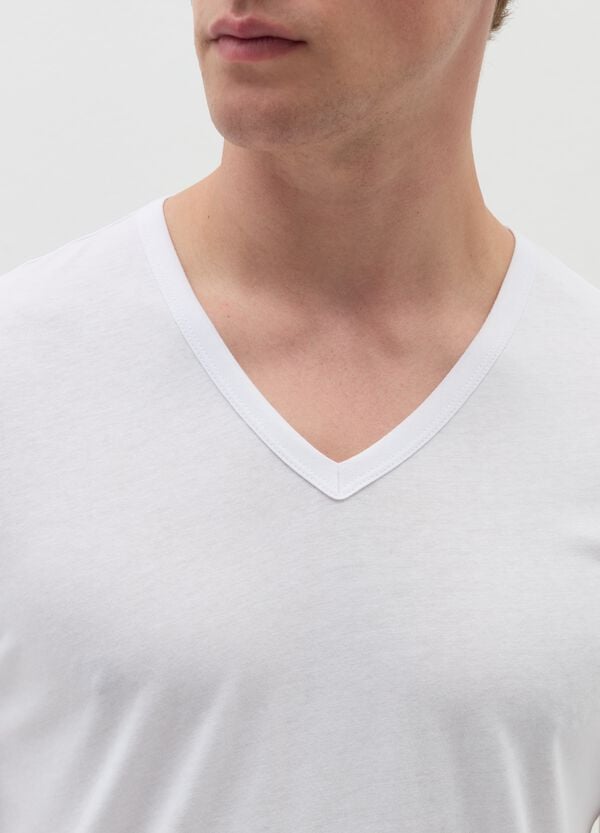 Ovs Bipack T-shirt Intime In Jersey Scollo A V