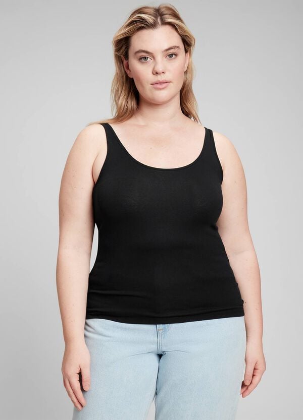 Ovs Bipack Tank Top In Cotone Stretch