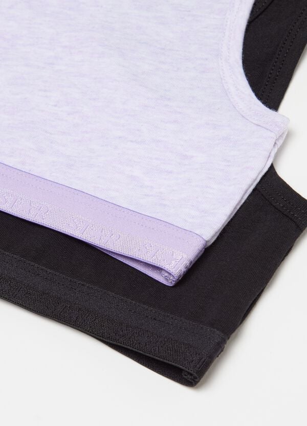 Ovs Bipack Top Intimi In Cotone Stretch