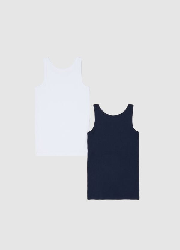 Ovs Bipack Vogatori In Cotone Blu Bianco