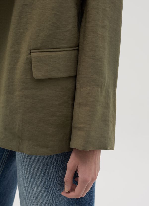 Ovs Blazer Aperto In Crêpe