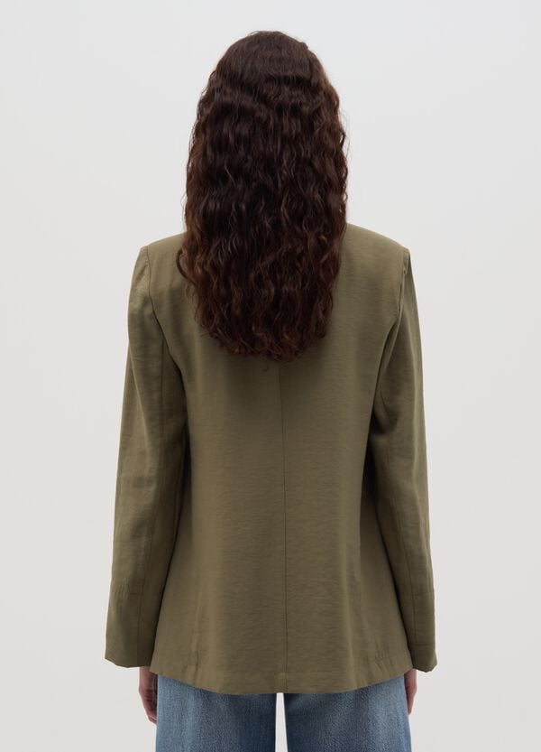 Ovs Blazer Aperto In Crêpe