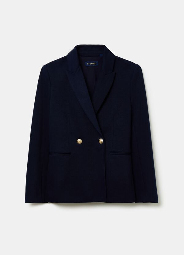 Ovs Blazer Doppiopetto In Maglia A Costine