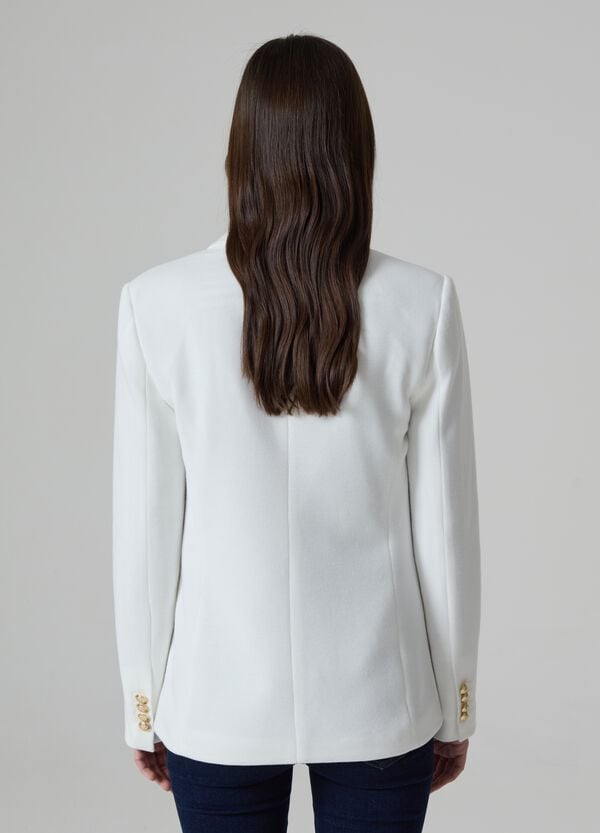 Ovs Blazer Doppiopetto In Maglia A Costine