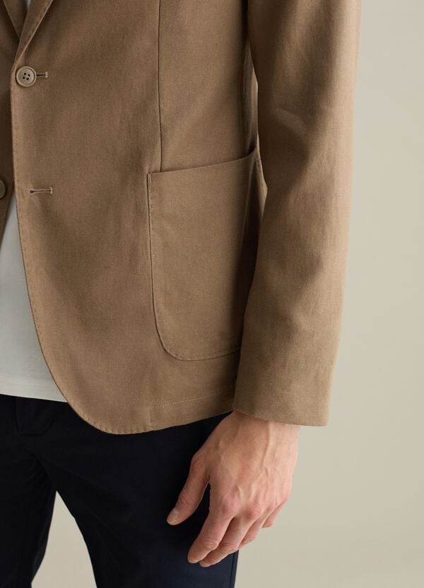 Ovs Blazer In Lino E Cotone