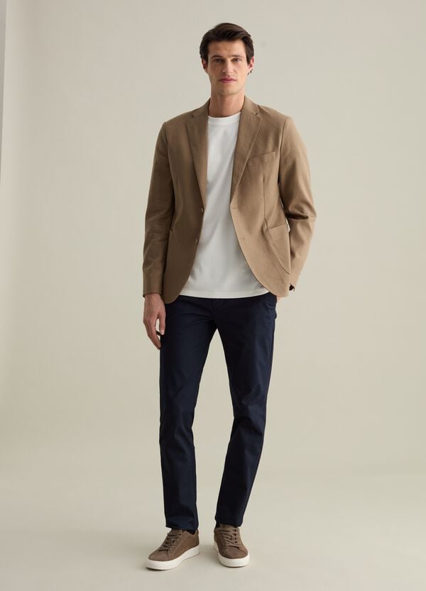 Ovs Blazer in lino e cotone