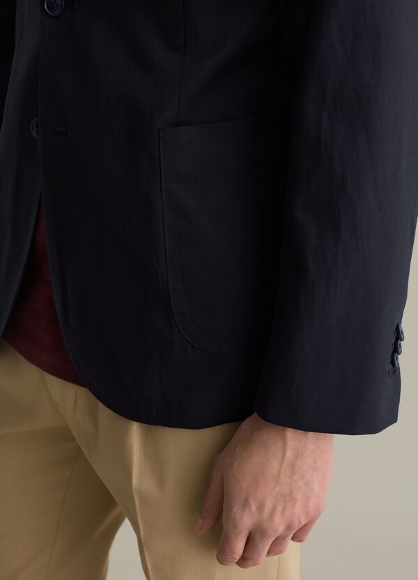 Ovs Blazer In Lyocell Cotone E Lino