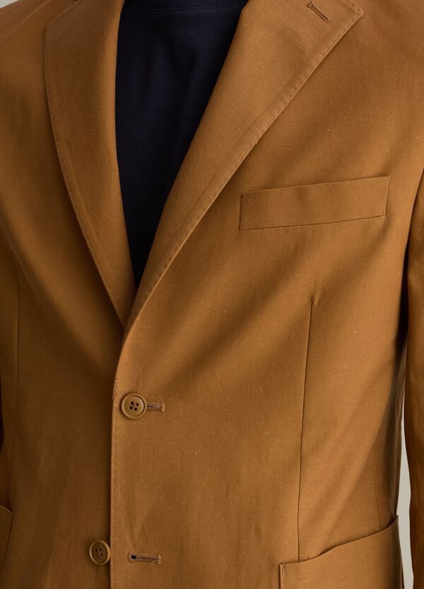 Ovs Blazer In Lyocell Cotone E Lino