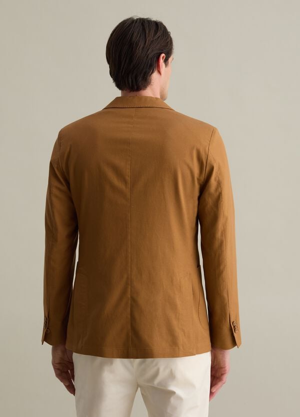 Ovs Blazer In Lyocell Cotone E Lino