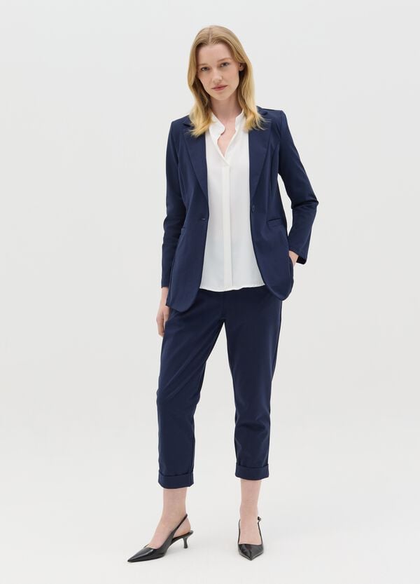 Ovs Blazer Monopetto Blu