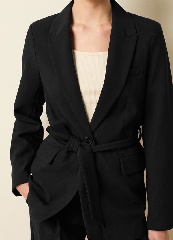 Ovs Blazer monopetto con cintura