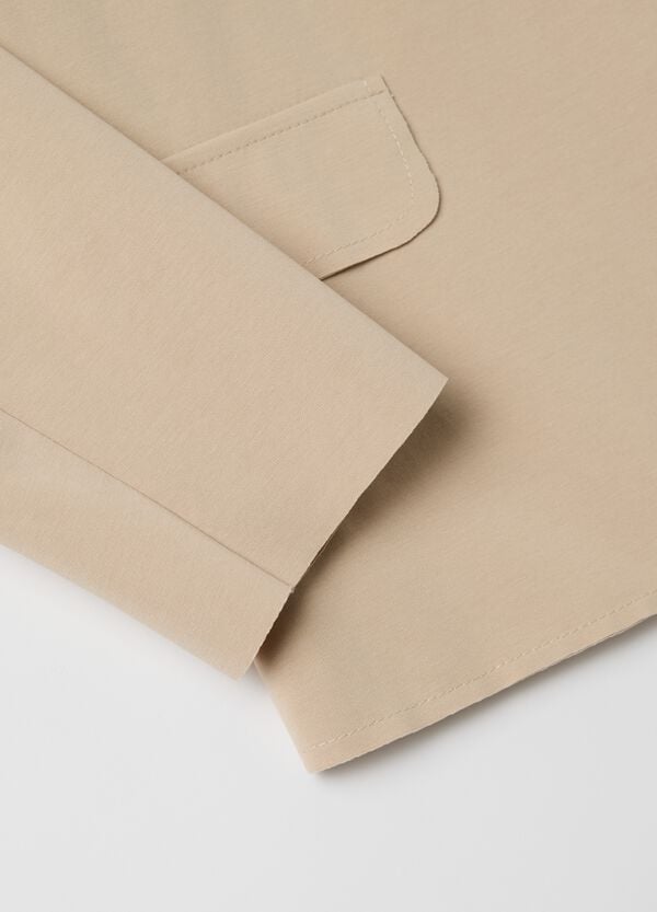 Ovs Blazer Monopetto Elasticizzato Beige