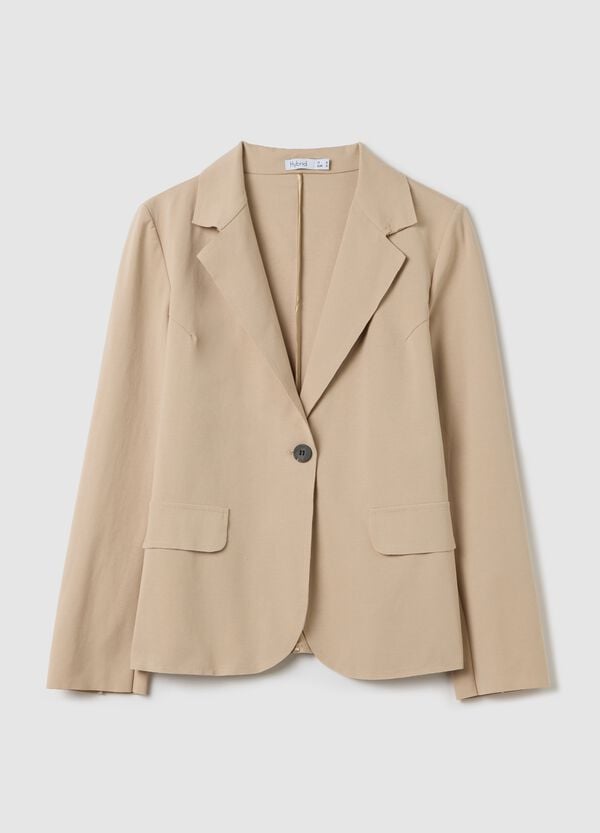 Ovs Blazer monopetto elasticizzato beige