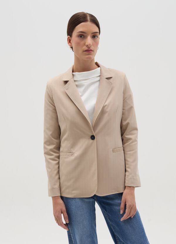 Ovs Blazer Monopetto Gessato