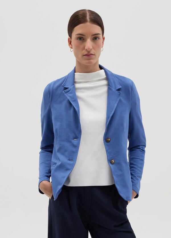 Ovs Blazer Monopetto In Cotone Stretch