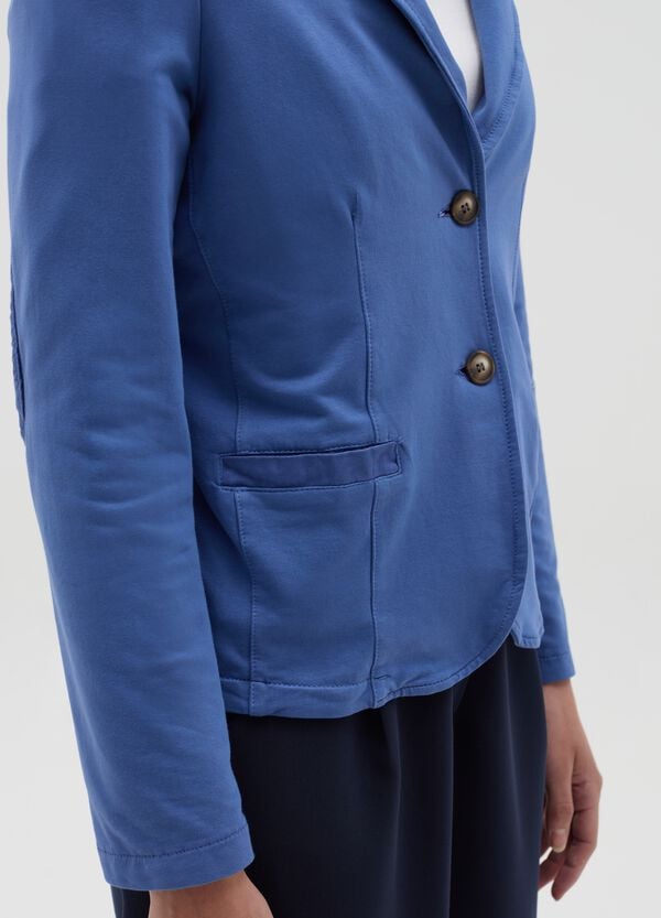 Ovs Blazer Monopetto In Cotone Stretch