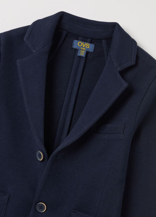 Ovs Blazer Monopetto In Cotone Stretch