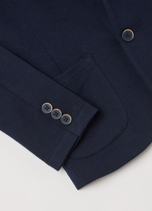 Ovs Blazer Monopetto In Cotone Stretch
