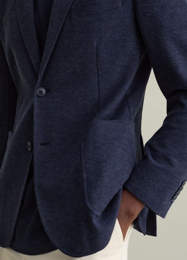 Ovs Blazer Monopetto Regular Fit In Maglia