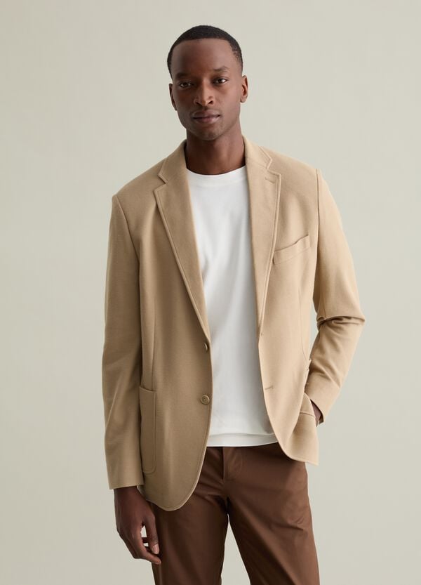 Ovs Blazer Monopetto Regular Fit In Maglia