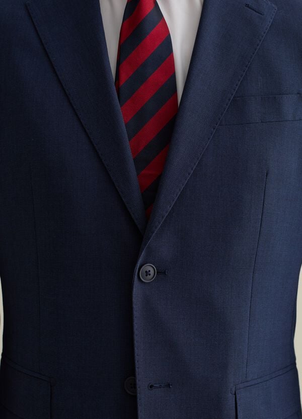 Ovs Blazer Monopetto Slim Fit Con Micro Trama