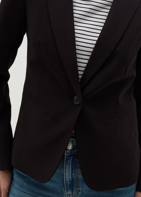 Ovs Blazer Monopetto Tinta Unita Curvy