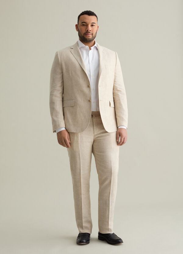 Ovs Blazer Oversize In Lino Plus Size