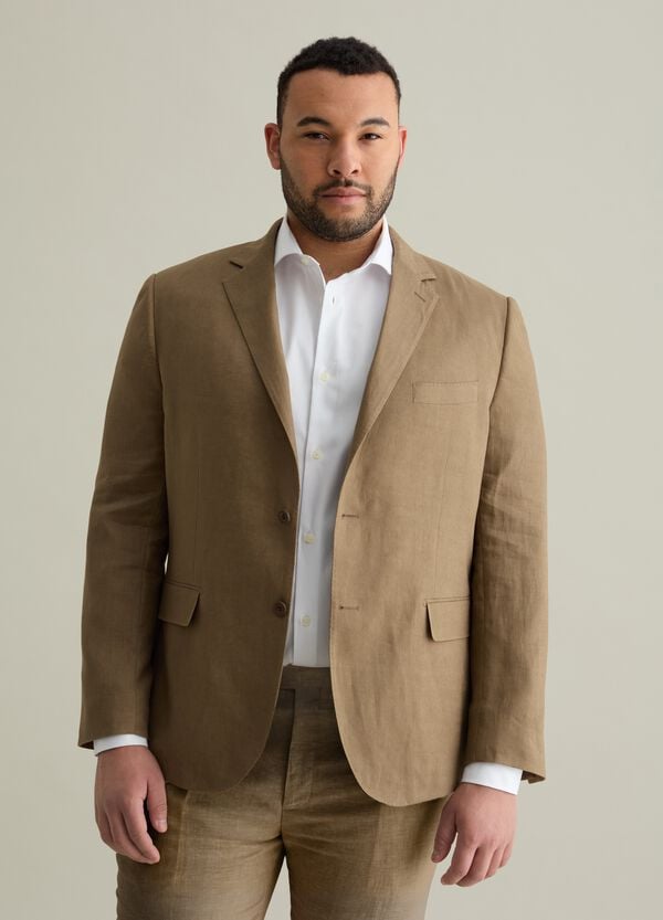 Ovs Blazer oversize in lino Plus Size