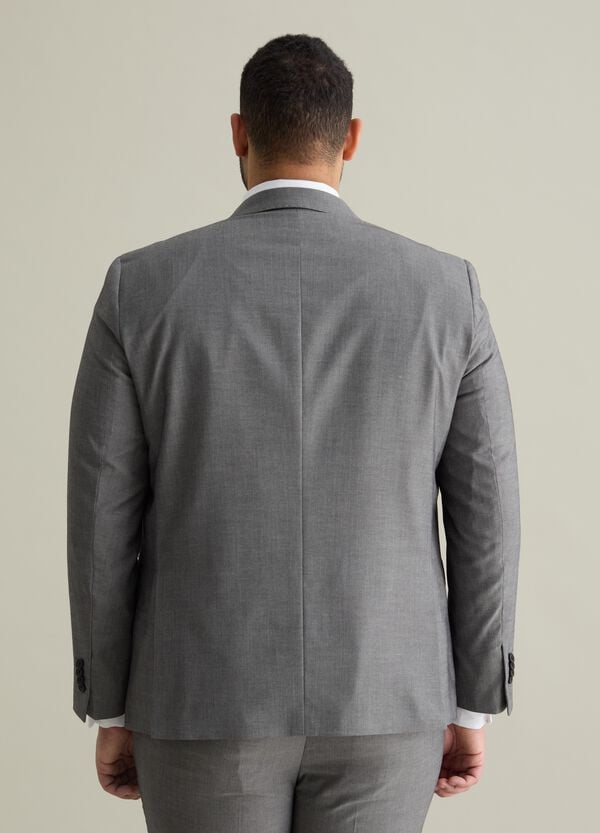 Ovs Blazer Regular Fit In Misto Viscosa Plus Size