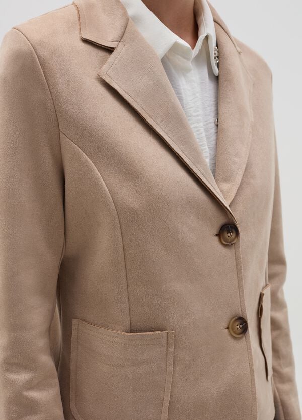 Ovs Blazer Scamosciato Monopetto